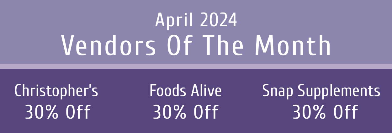 April Vendors of the Month