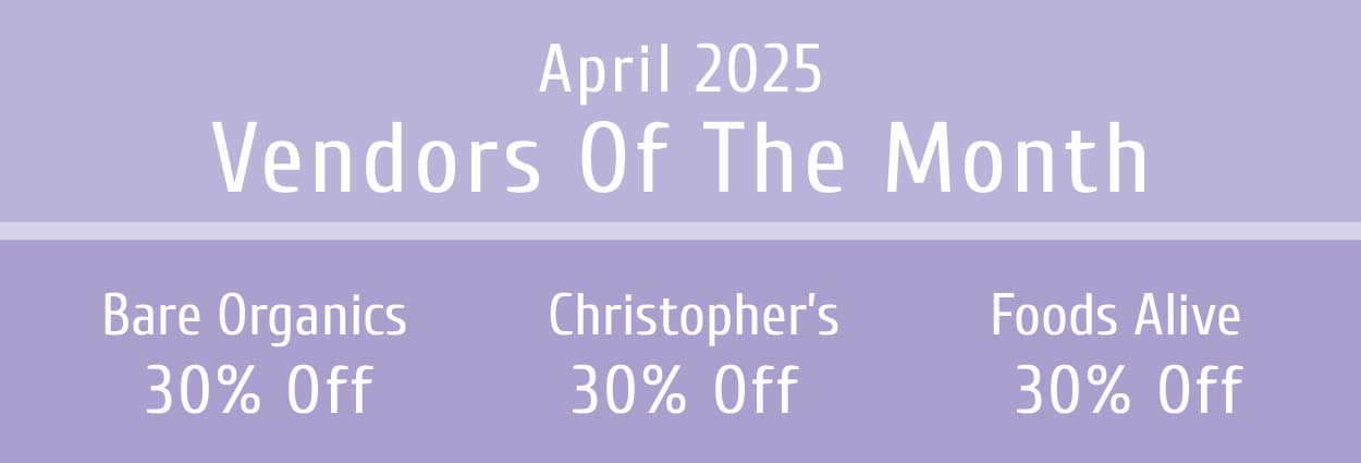 April Vendors of the Month