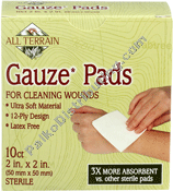 Product Image: 2″ x 2″ Gauze Pads