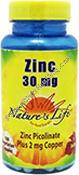 Product Image:&nbsp;Zinc Picolinate 30 mg
