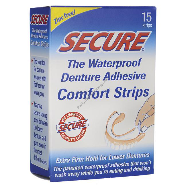 Product Image:&nbsp;Secure Denture Adhesive Cushion Strips