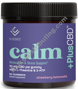 Product Image: CBD Calm 10mg Gummies Strawberry Lemonade
