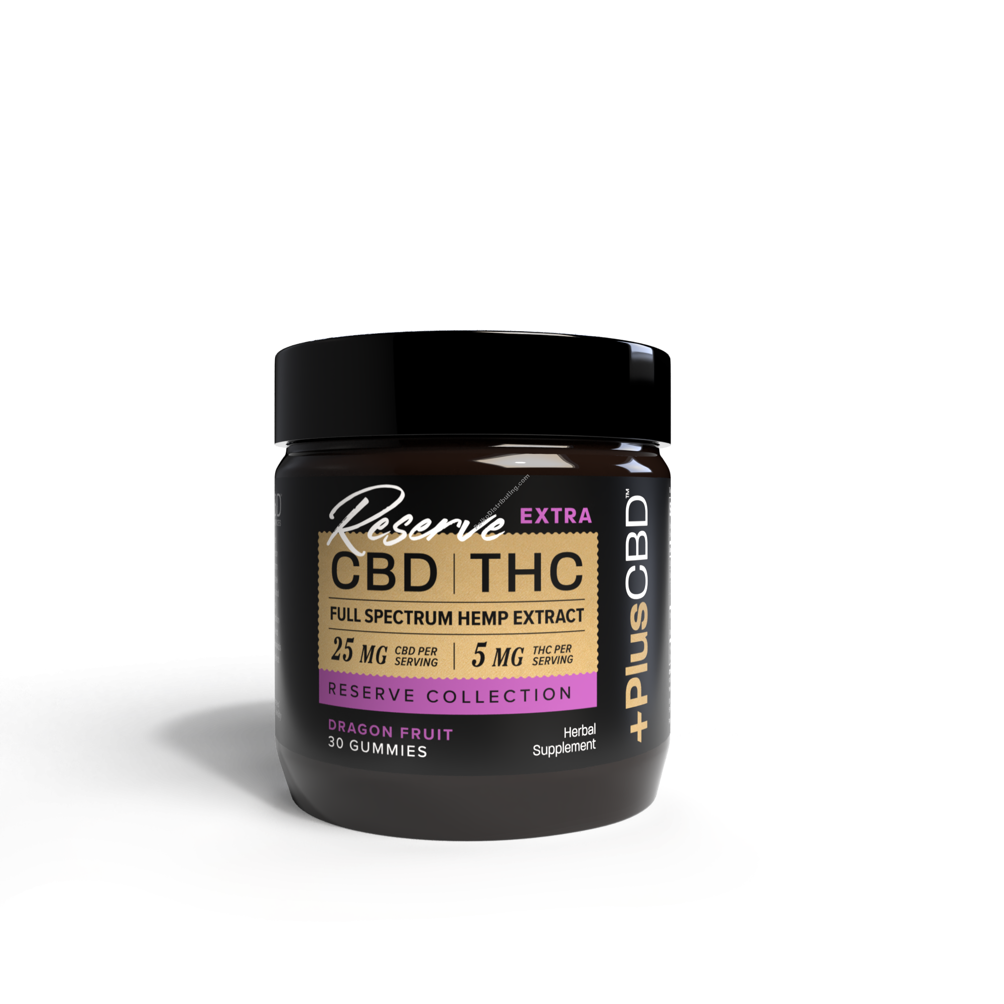 Product Image: Reserve Extra Gummies 25mg CBD 5mg THC Dragonfruit