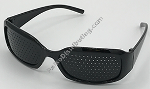 Product Image:&nbsp;Wayfarer Black Vision Training Pinhole Glasses