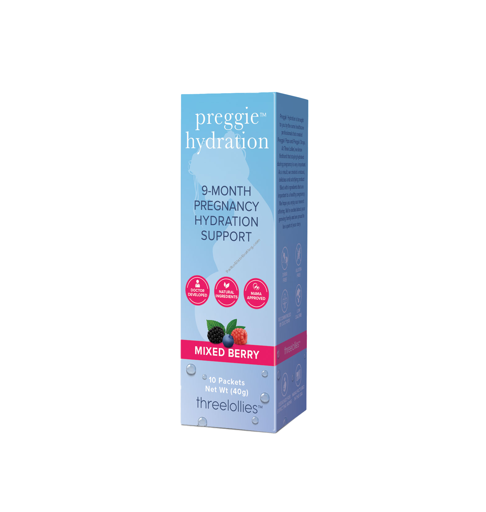 Product Image:&nbsp;Preggie Hydration Support Mixed Berry