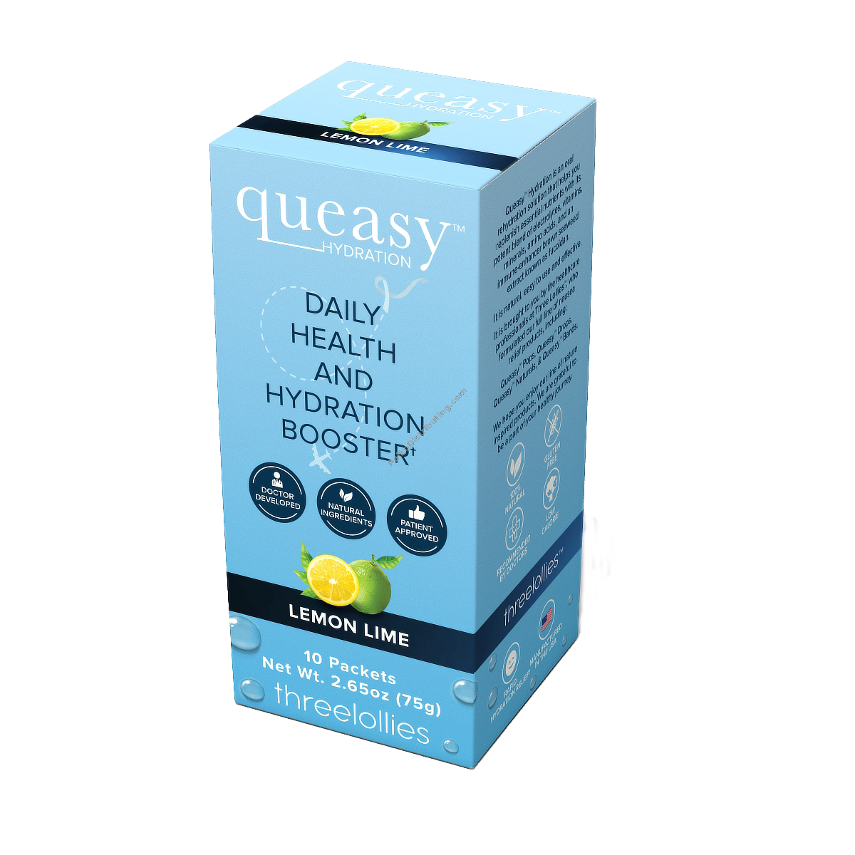 Product Image: Queasy Hydration Booster Lemon Lime