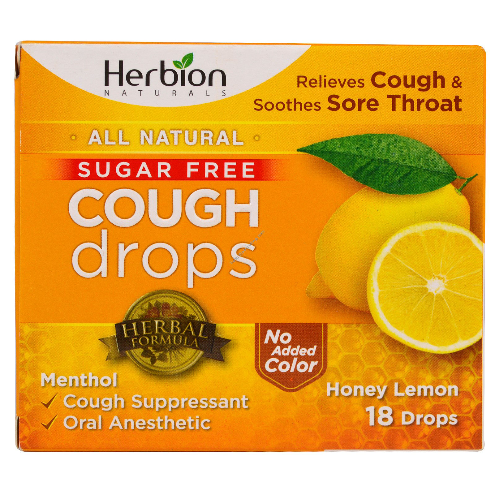 Product Image: Sugar Free Cough Drops Honey Lemon