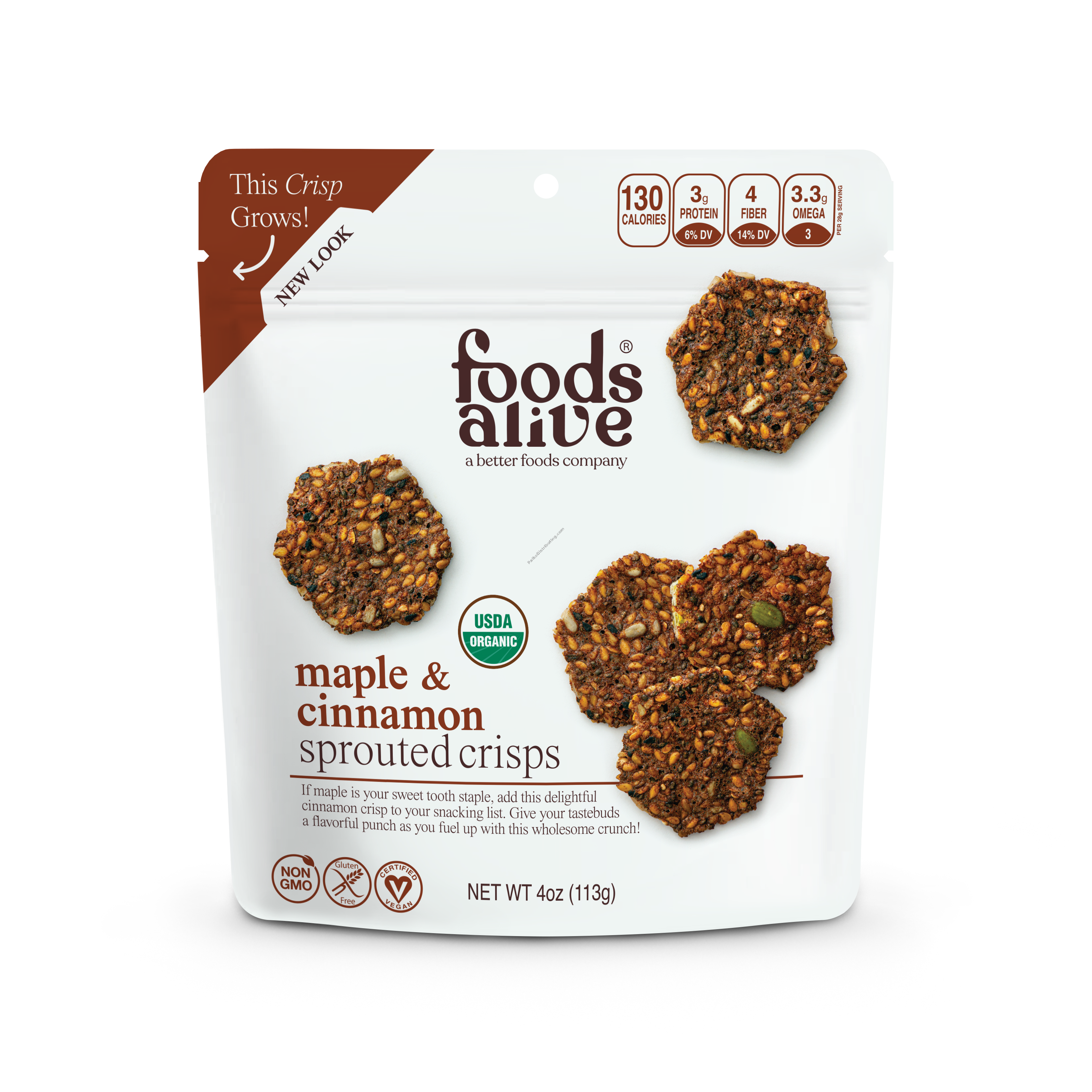 Product Image: Maple Cinnamon Sprouted Crisps