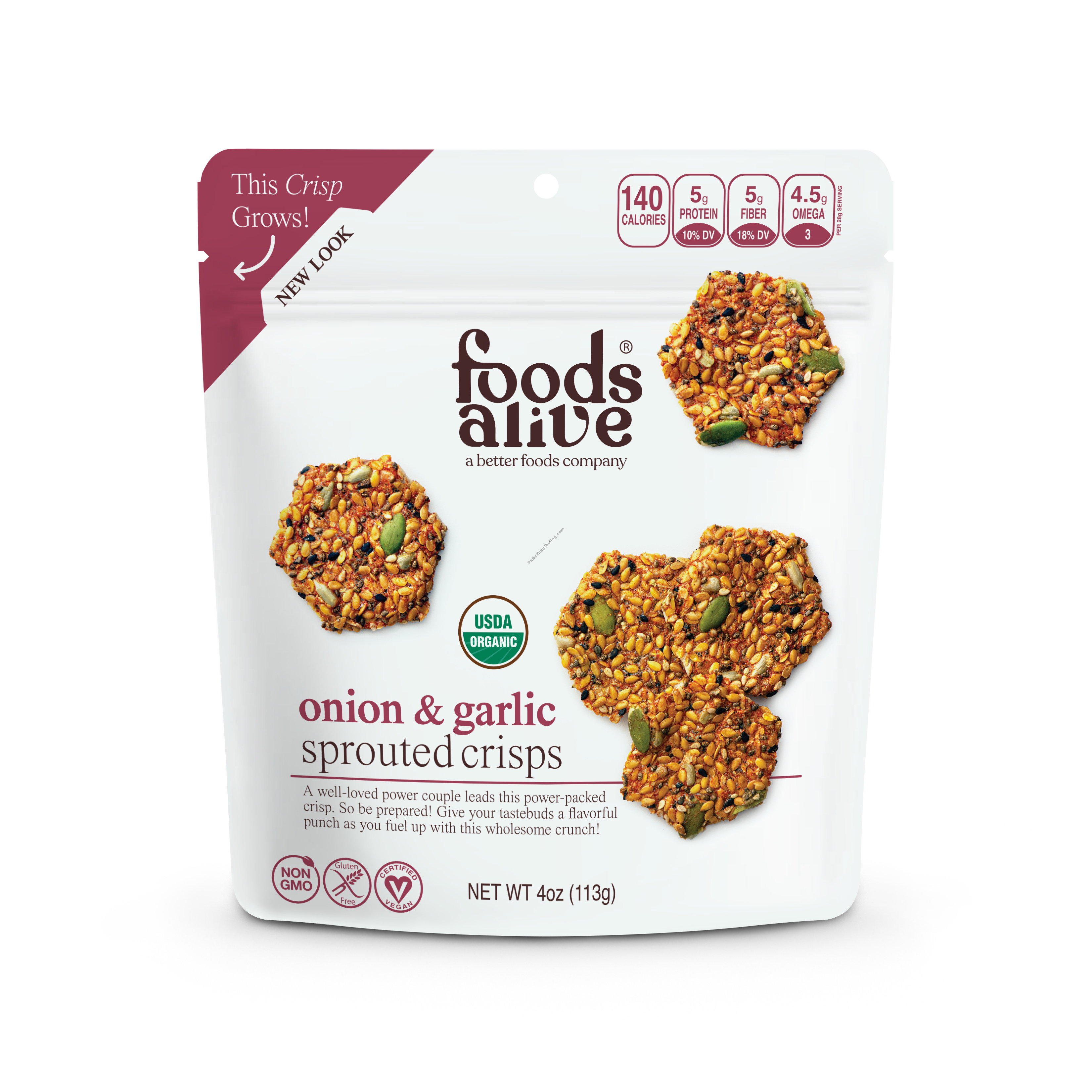 Product Image: Onion Garlic Sprouted Crisps