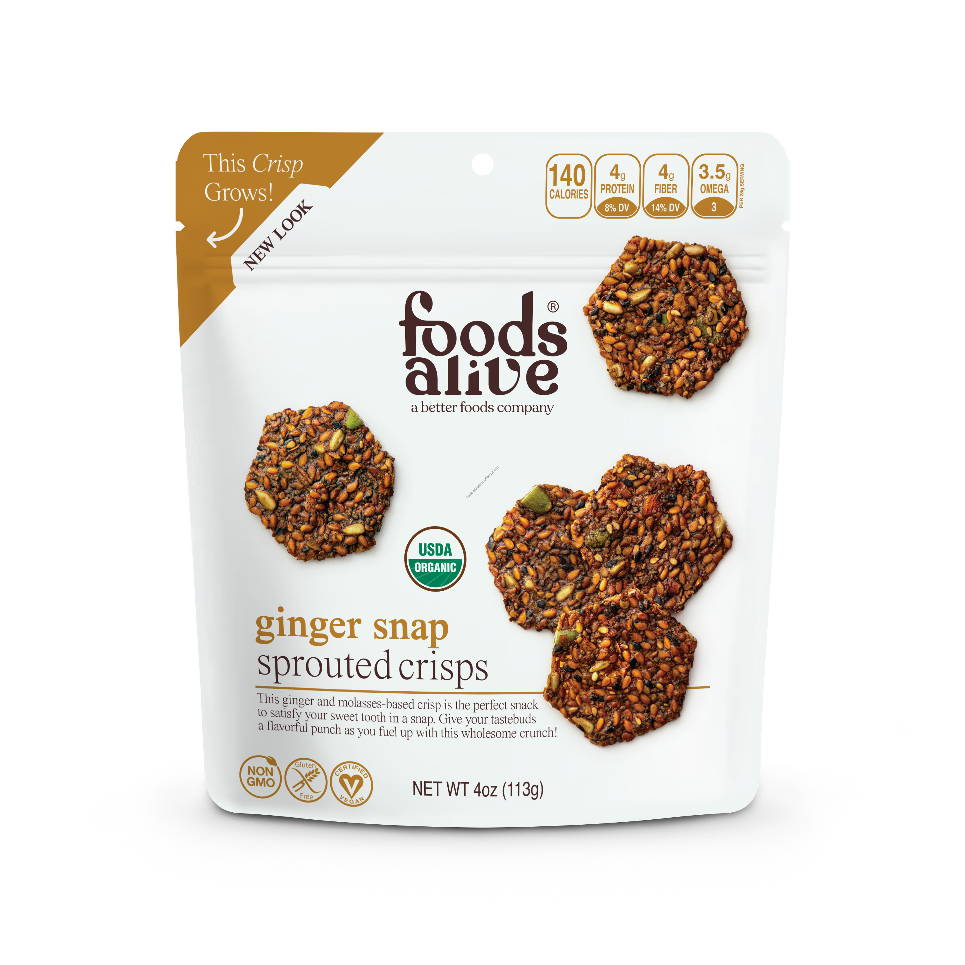 Product Image:&nbsp;Ginger Snap Sprouted Crisps