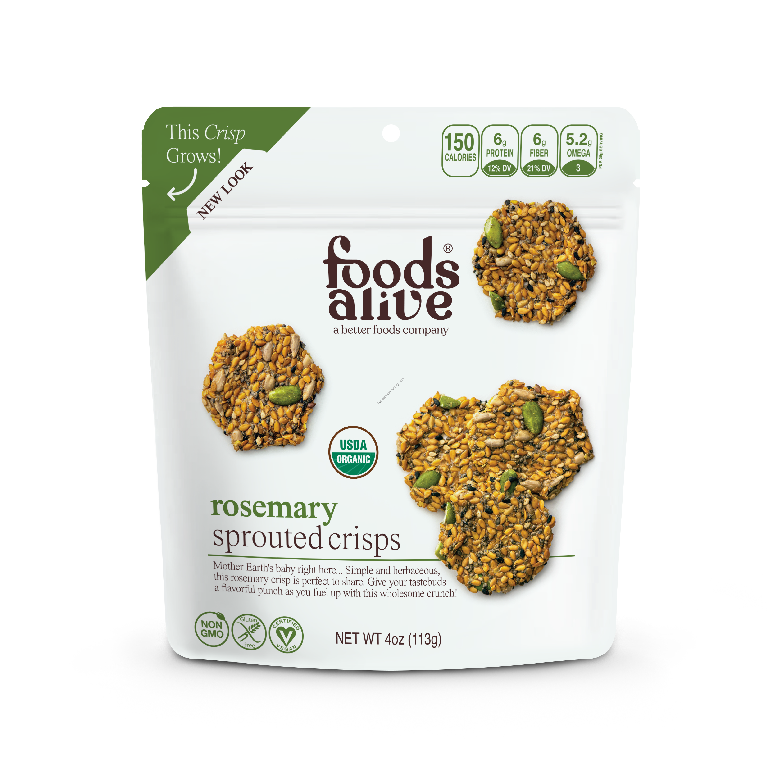 Product Image: Rosemary Sprouted Crisps