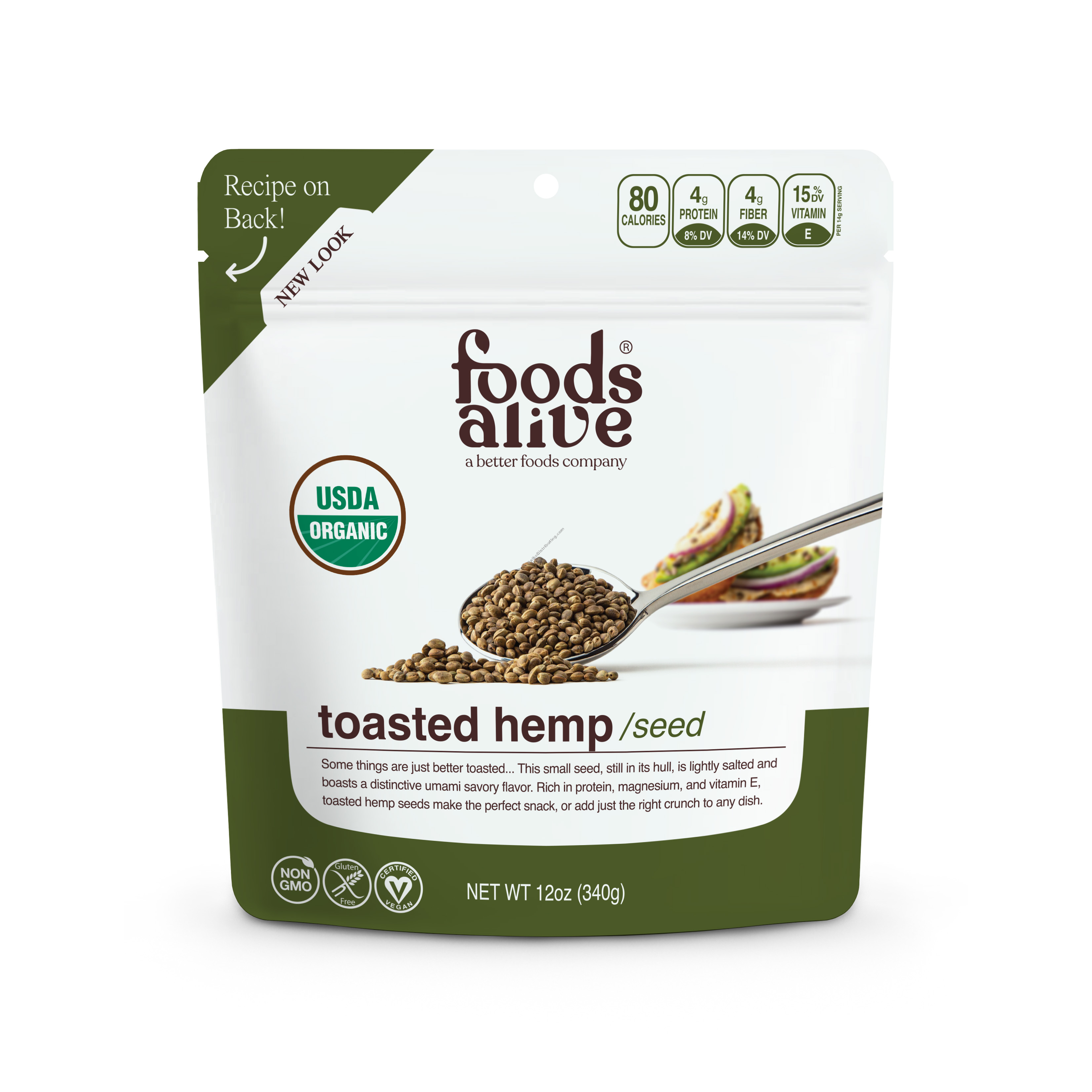 Product Image: Organic Toasted Hemp Seeds
