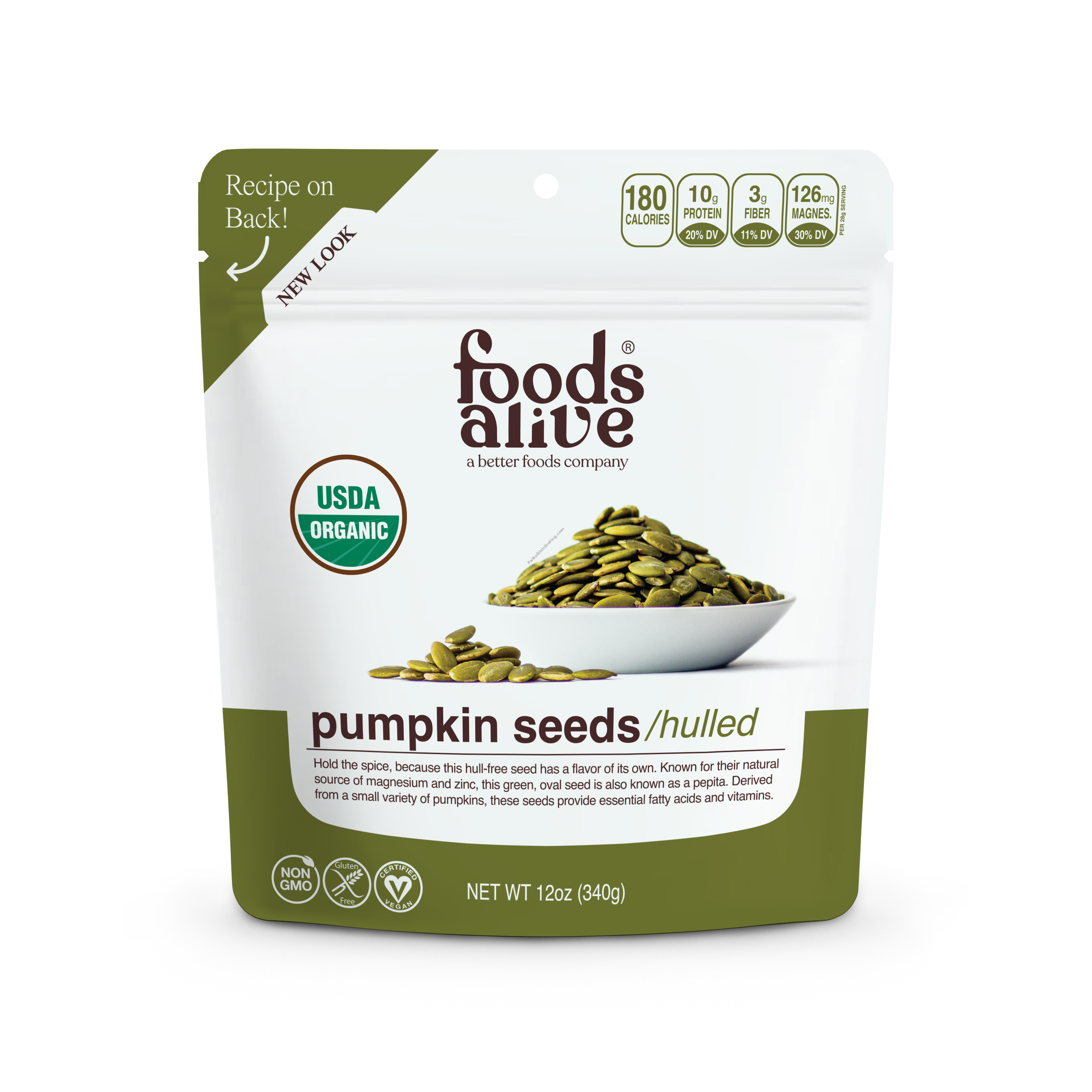 Product Image:&nbsp;Organic Pumpkin Seeds Hulled