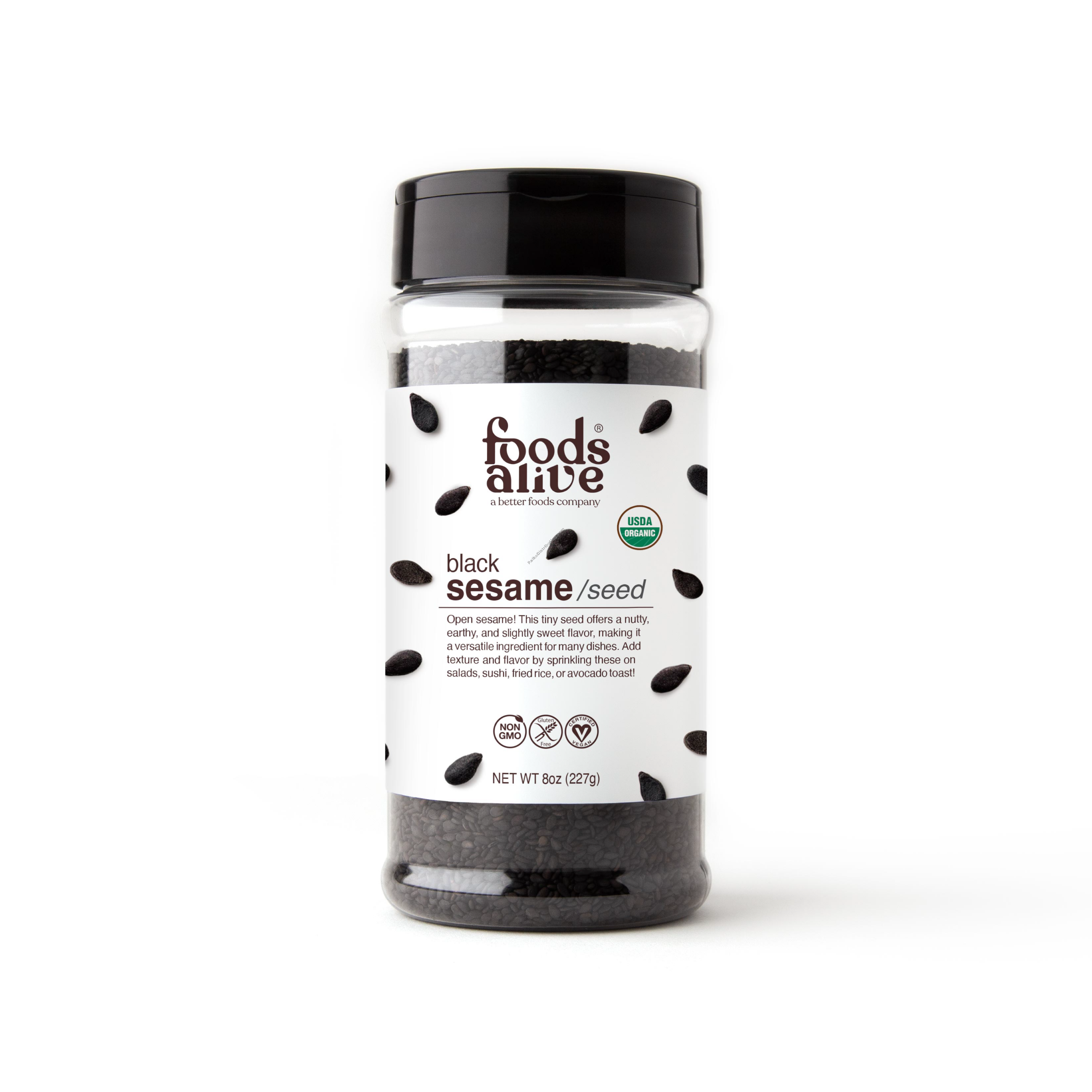 Product Image: Organic Black Sesame Seeds Shaker