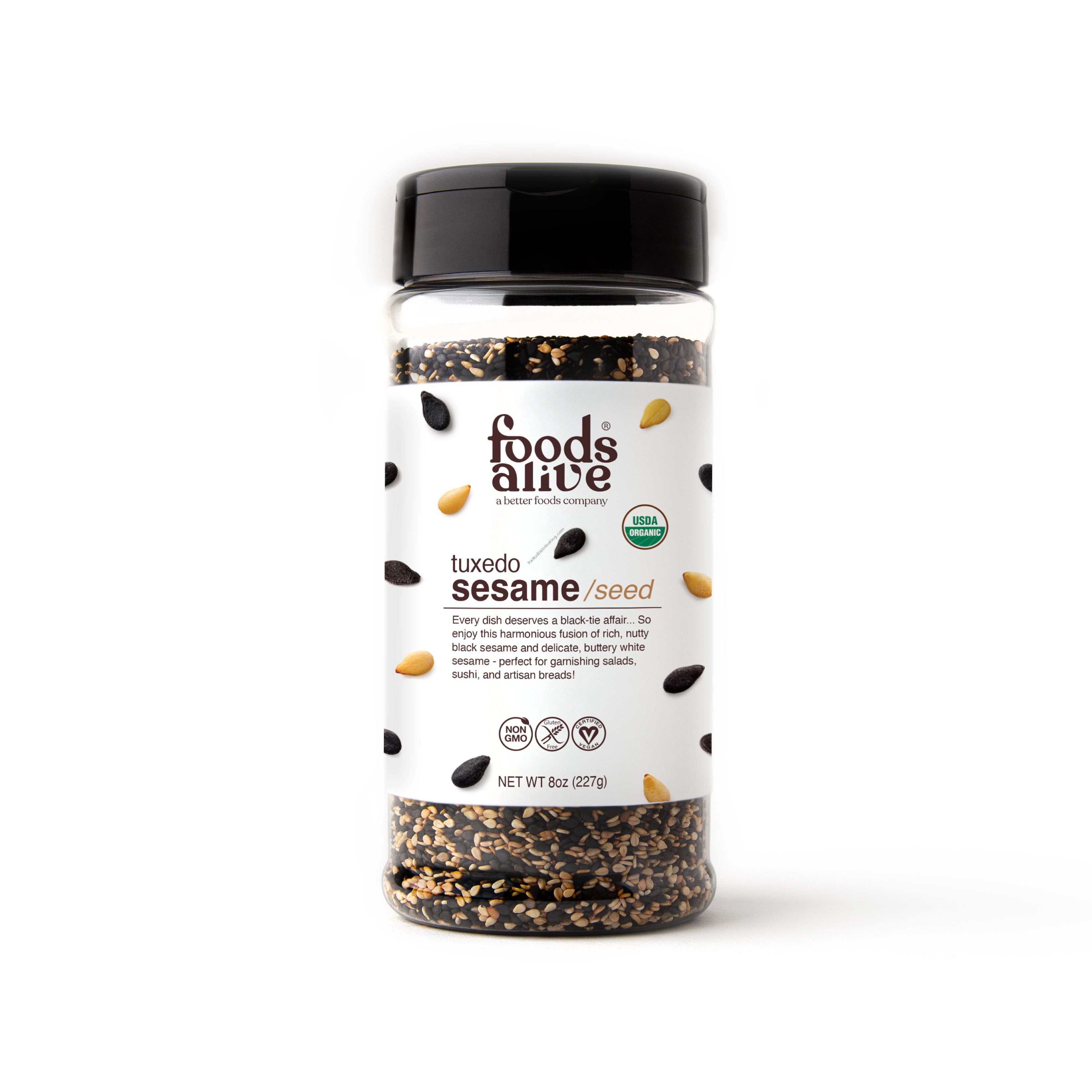 Product Image: Organic Tuxedo Sesame Seeds Shaker