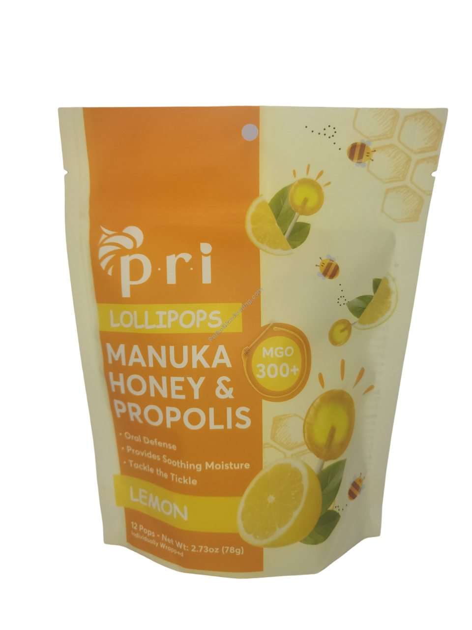 Product Image: Manuka Honey & Propolis Lollipops Lemon
