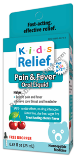 Product Image:&nbsp;Kids Relief Pain & Fever Cherry