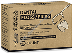 Product Image:&nbsp;Charcoal Bamboo Dental Floss Picks
