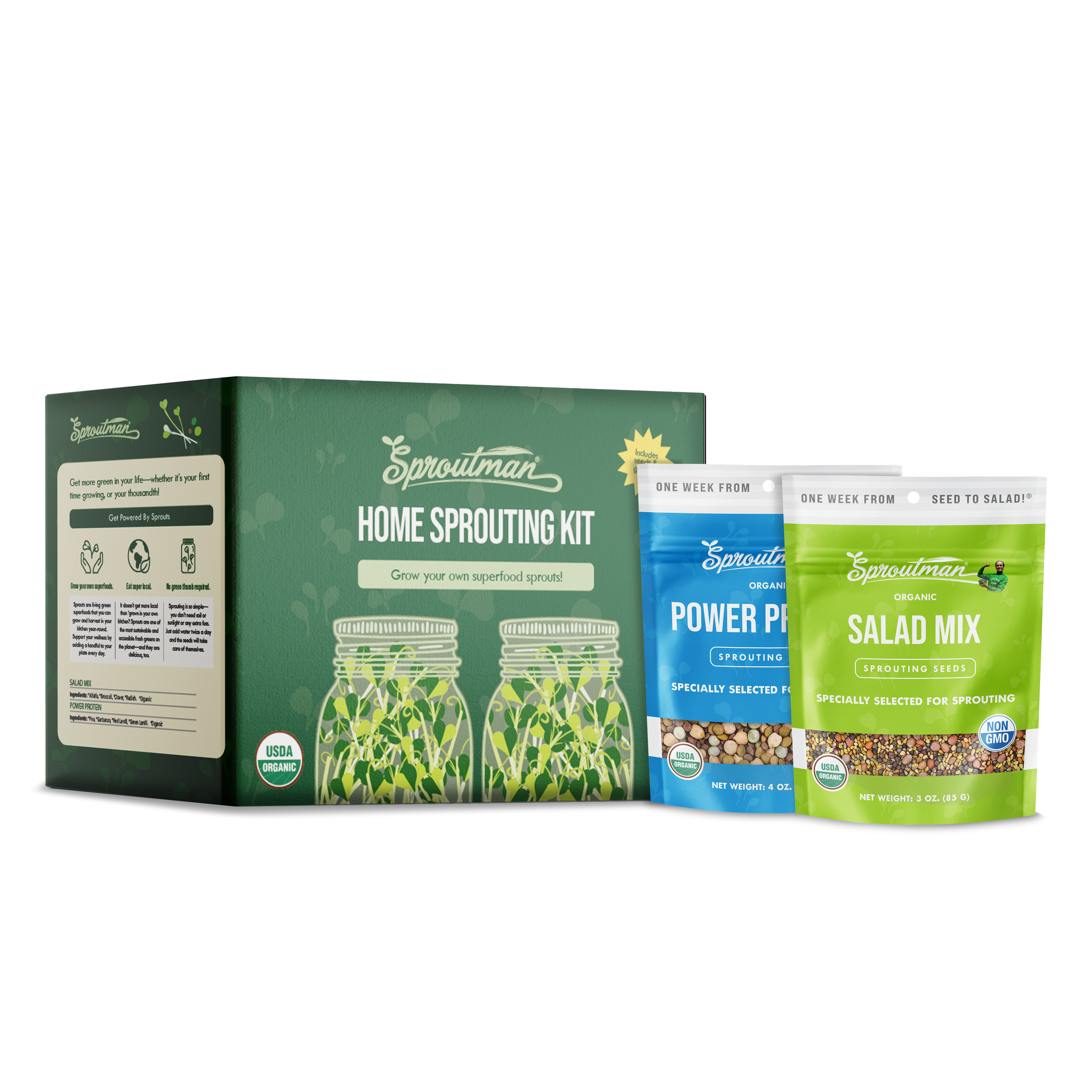 Product Image:&nbsp;Sprouting Kit Double Jar