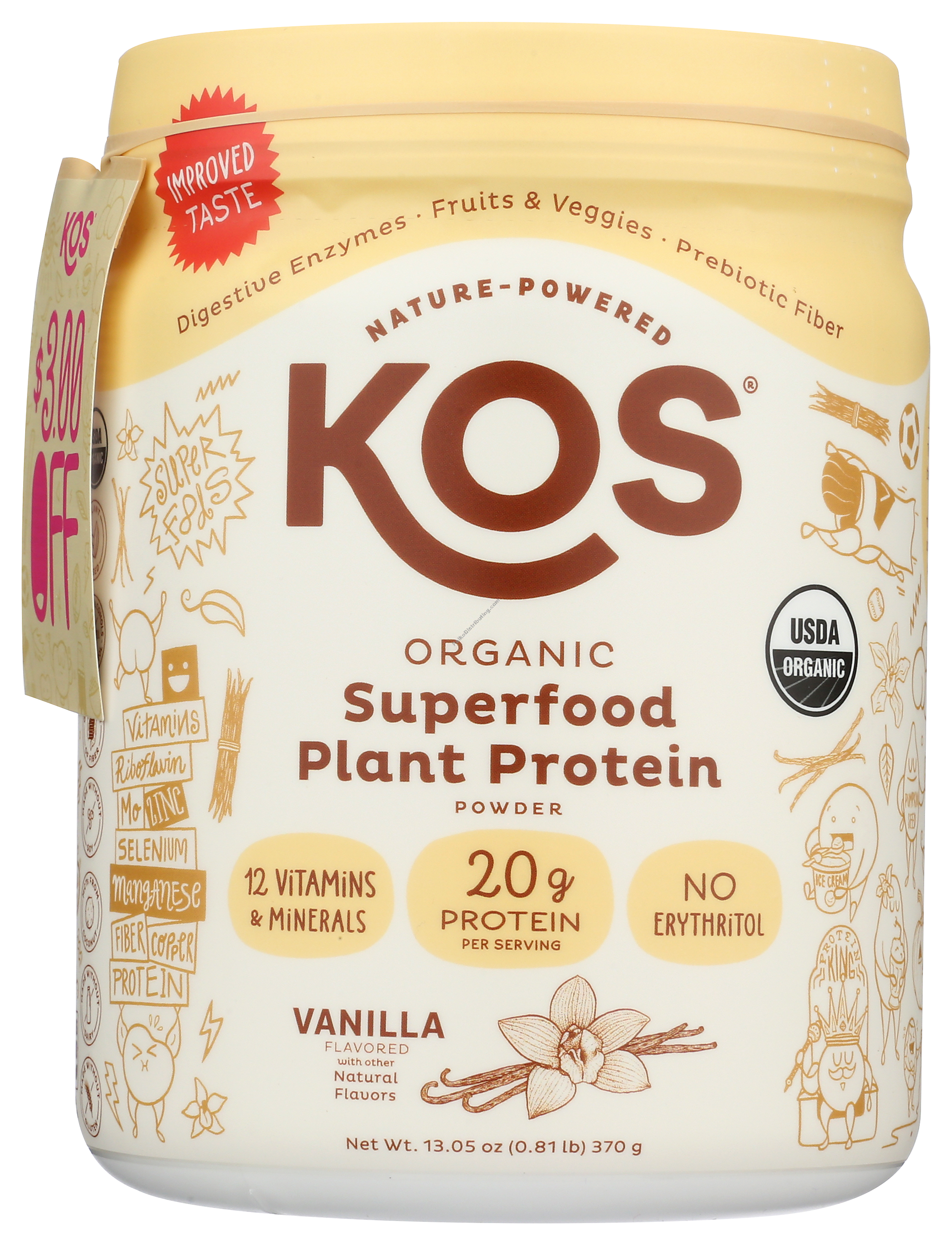 Product Image:&nbsp;Org Plant Based Protein Powder Vanilla